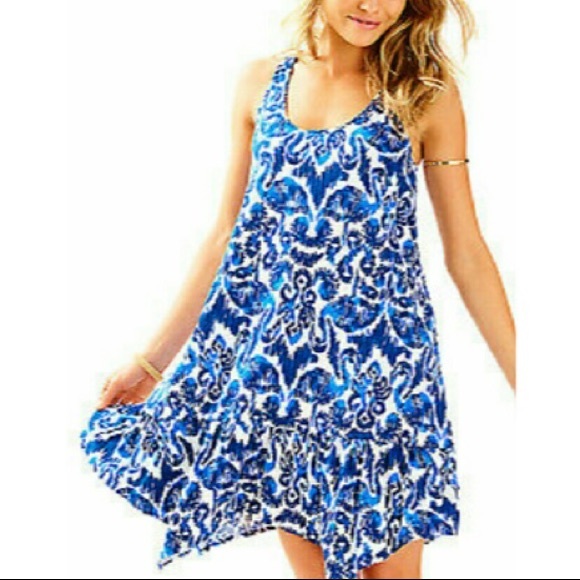 NWT LILLY PULITZER Hampton Dress in Resort navy - Picture 3 of 8